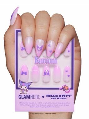 NWT/ Glamnetic Kuromi Hello Kitty & Friends Pink Ombre Press-On Nails